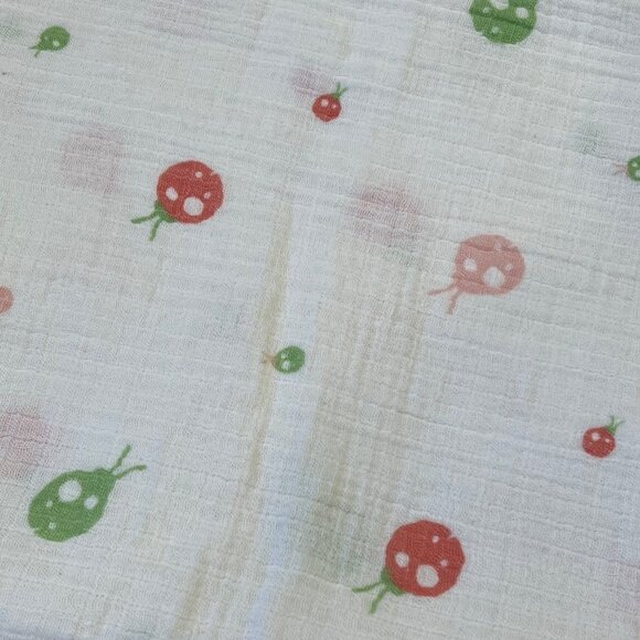 Aden + Anais Muslin Swaddle Blanket With Ladybug Print - Picture 1 of 3